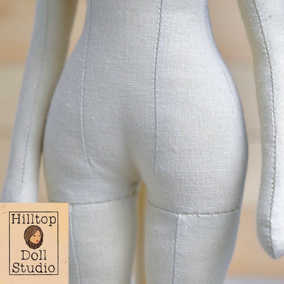 Fabric Doll "Gail" Handcrafted Textile Cloth Heirloom Primitive Doll - Picture 11 of 14